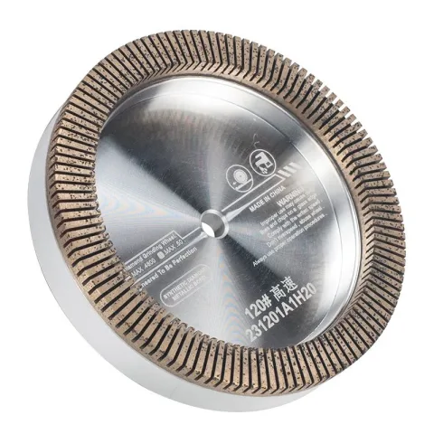 High-speed fine-tooth diamond wheel for double-edging machine glass grinding