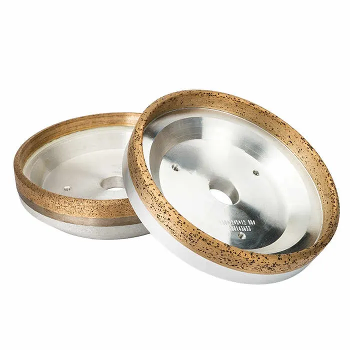 Diamond wheel for glass beveling machines