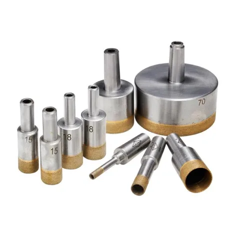 E2-1 diamond core drill bit for clean glass hole drilling
